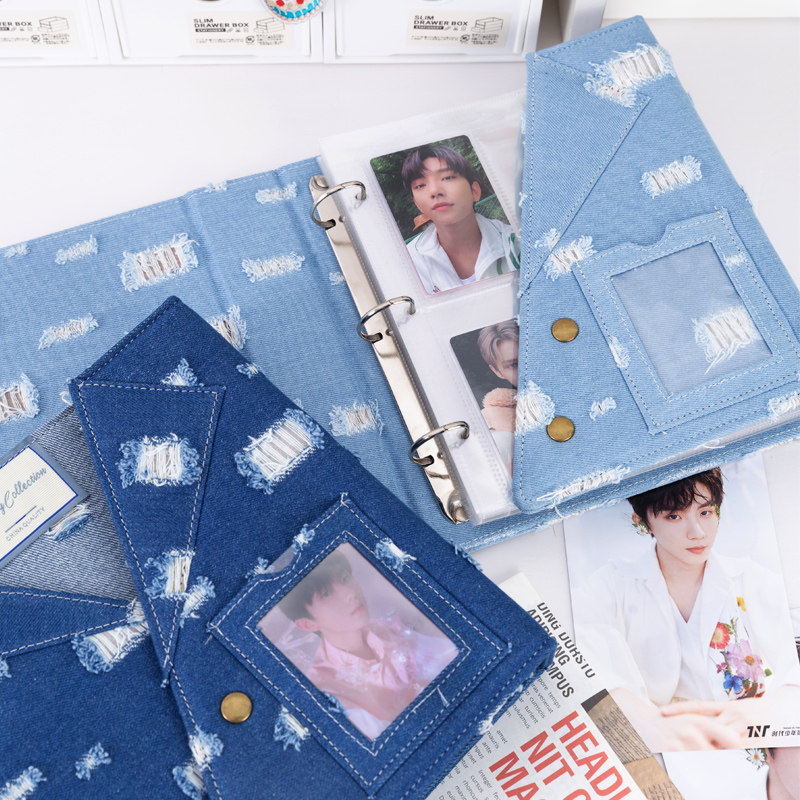 Large A5 Distressed Denim Card - Pokemon Binder Card review and price