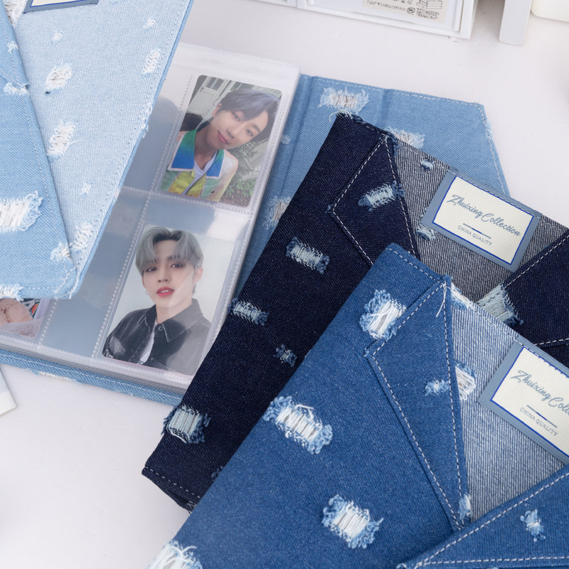 Large A5 Distressed Denim Card - Pokemon Binder Card review and price